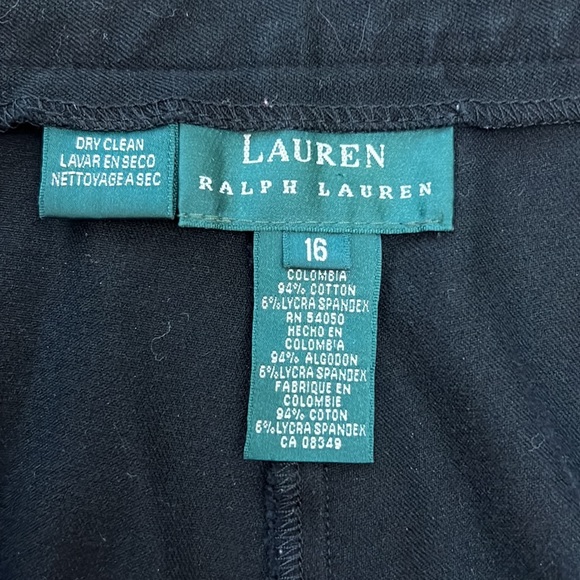 Ralph Lauren Black Trouser Pants Size 16 - Picture 3 of 10